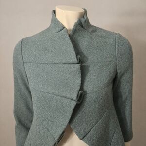 Tabitha Women's Elegant Gray Cape Jacket